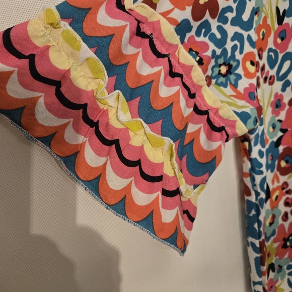 MarleyLilly Sz S/M Colorful Floral Resortwear, Swim Cover-up.  NWT - Picture 8 of 13